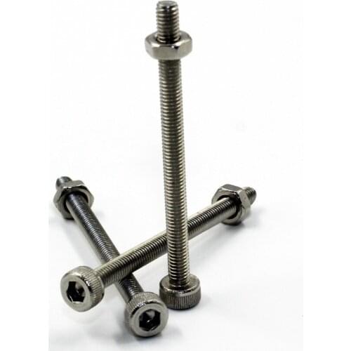 20pcs M3 x 40mm A2-70 304 DIN912 Stainless Steel Allen Hex Head Socket Cap Screw Bolt With Nuts