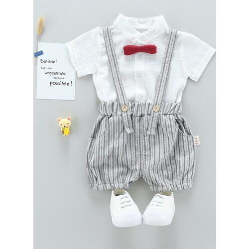 2018 Hot Boys summer clothes sets children letter T-shirt Shorts kids handsome suits Childrens Sets 1 To 4 Year Kids Clothing