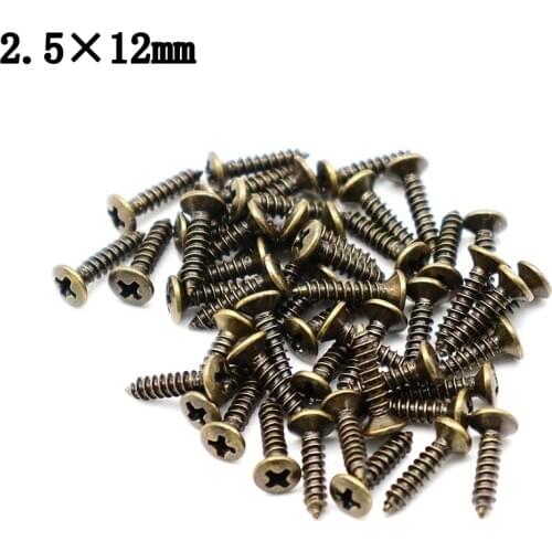30/50/100 Pcs Electric Guitar Bass Pickguard Backplates Jack Plate Mounting Screws for ST TL SG LP Guitar