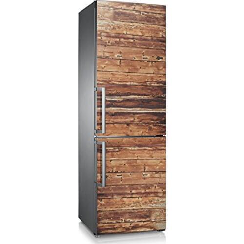 3D Fridge Sticker Wooden Style Refrigerator Dishwasher Door Cover Kitchen Home Decoration Accessories Modern 3d Wall Stickers