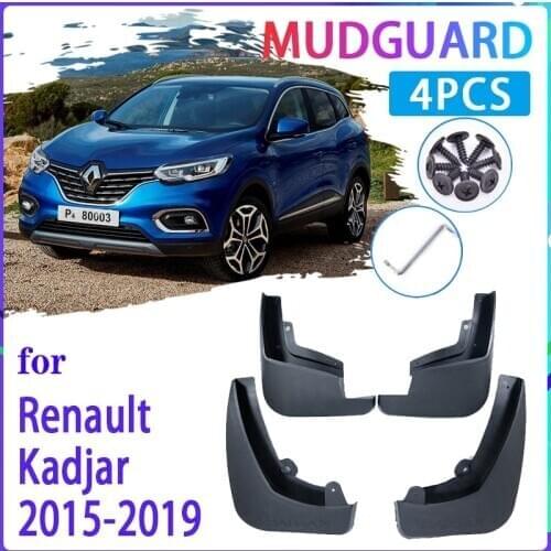 4 PCS Car Mud Flaps for Renault kadjar 2015 2016 2017 2018 2019 Mudguard Splash Guards Fender Mudflaps Auto Accessories