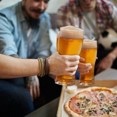 4 In 1 Super Schooner Transparent Beer Wine Cup Bottle Glass Skull Cup Red Wine Bottle Whiskey Glasses Wine Shot Hot Sale