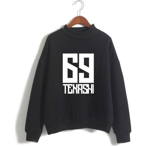 6ix9ine Custom Printed Turtleneck Sweatshirts Women/Men Long Sleeve Sweatshirts Hip Hop Rapper Tekashi69 Casual Couples Wear