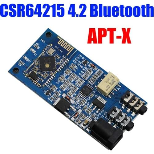APT-X CRS6421 Bluetooth 4.2 Receiver Audio Board Wireless Stereo Music Module AUX For car phone iPhone POWER Amplifer DC 12V