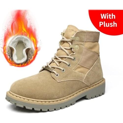 Brand Men Boots Tactical Military Combat Boots Outdoor Hiking Boots Winter Shoes Light Non-slip Men Desert Boots Ankle Boots