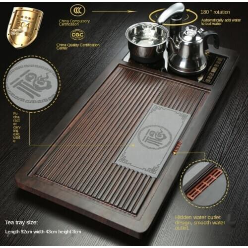 Tea Set Home High-End Living Room Simple Office Reception Fully Automatic Integrated Tea Tray Tea Table Tea Cup Set of 6