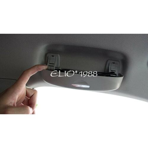 Gray Car Interior Front Sun Glasses Case 1pcs For Honda Civic 10th Gen 2016-2019