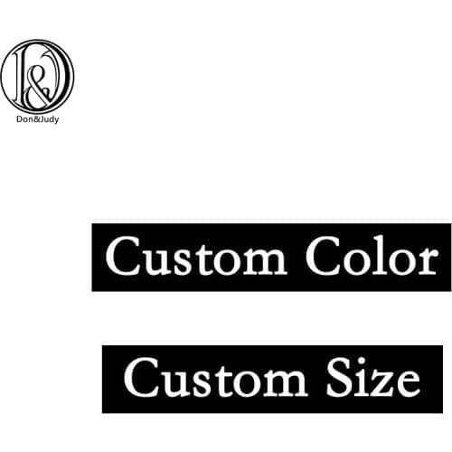 Don&Judy Customize Color and Size
