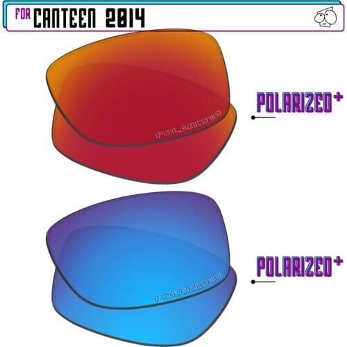 EZReplace Polarized Replacement Lenses for - Oakley Canteen 2014 Sunglasses - BlueP Plus-RedP Plus