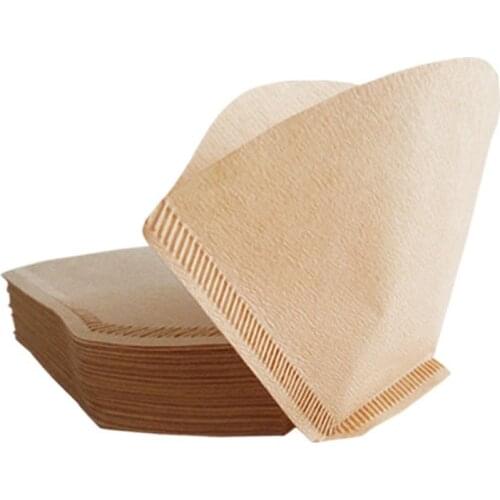 100Pcs/set Coffee Filter Paper Disposable Tools Coffee Tea Strainer Coffee Maker Accessories Portable Kitchen Gadgets