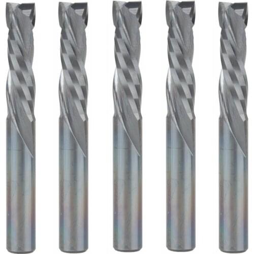 5pcs Up Down Cut 6x22MM AAA Solid Carbide CNC Router Endmill Compression Wood Tungsten End Milling Cutter Tool Bit