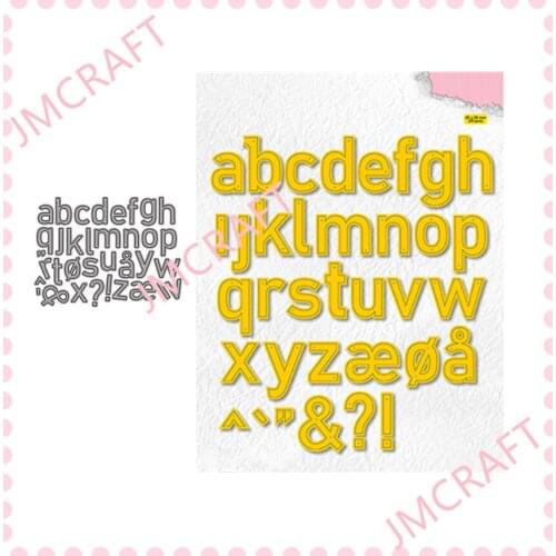 JMCRAFT 2021 New English Letter Card Metal Cutting Dies Scrapbook Mold Cutting Mold DIY Crafts Handmade