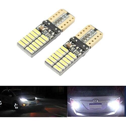 Kit 4 Lampada Pingo T10 24 Led Chip Canbus Canceler (forte 8w) Vermelho, amarelo, azul e branco