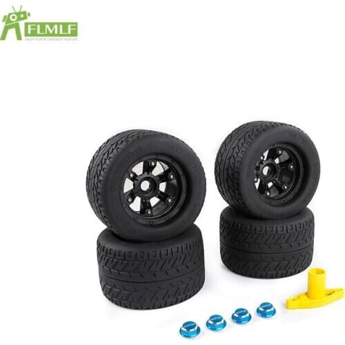 On-Road Wheel Tyre Kit Size : 200 * 120 with Wheel Nut & Wrench Set Fit for 1/5 Traxxas MAX-X TRX X-Maxx XMAXX Toys Games PARTS