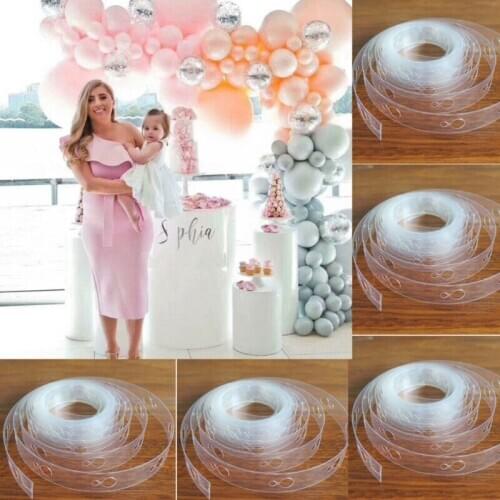 5m Balloon Chain Tape Arch Connect Strip for Wedding Birthday Party Decor New Home Accessories Room Decoration