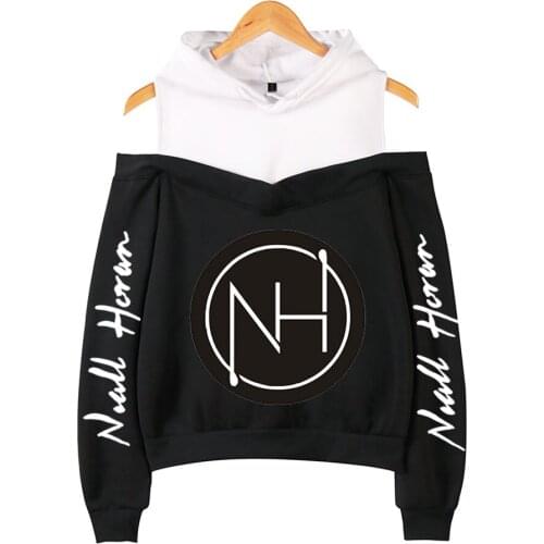 2021 Hot Sale Niall Horan off-shoulder Hoodie Women Casual Cotton Long-Sleeved Sweatshirt Niall Horan Hoodies For Women