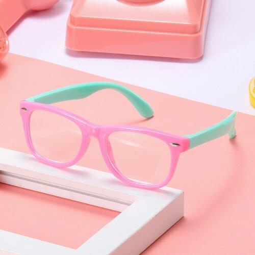 2021 New Clear Eyeglasses for Kids Retro Girl and Boy Fashion Transparent Eye Glasses Frames Monturas De Lentes Mujer 2102-1