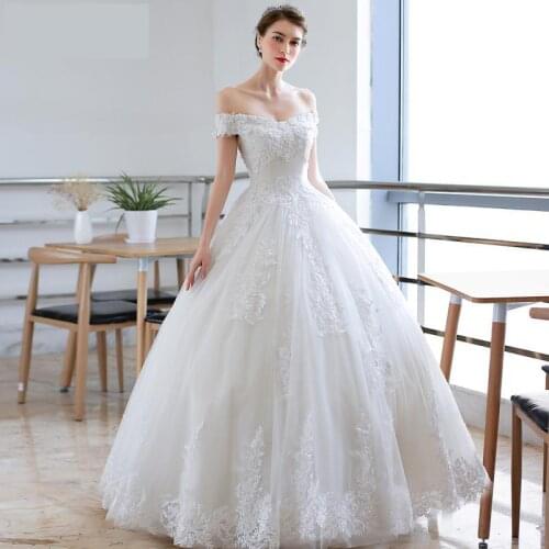 New Arrival Vintage Lace Wedding Dress 2021 Simple Prinecess Vestido De Noiva Custom-made Plus Size Gowns Free Shipping