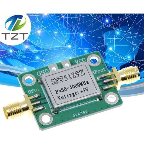 LNA 50-4000 MHz RF SPF5189 NF 0.6dB Low Noise Amplifier Signal Receiver Board Wireless Communication Module With Shield Shell