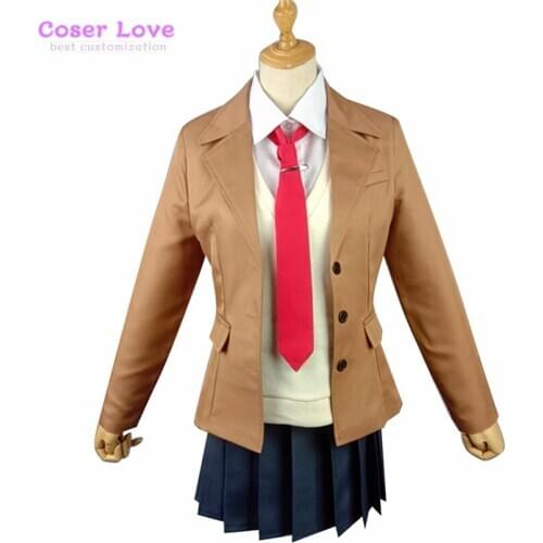 Seishun Buta Yarou wa Bunny Girl Senpai no Yume wo Minai Sakurajima Mai School Uniform Cosplay Costume Halloween Clothing