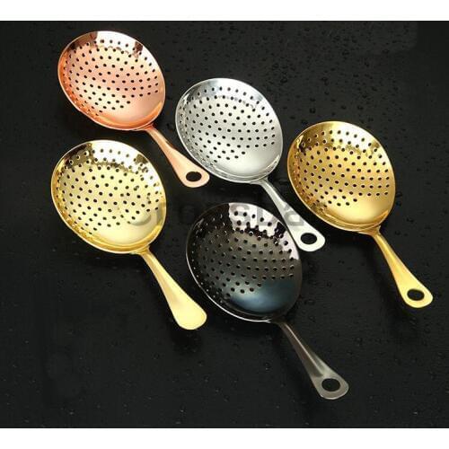 Hot sale 304 stainless steel strainer metal bar ice cocktail strainer