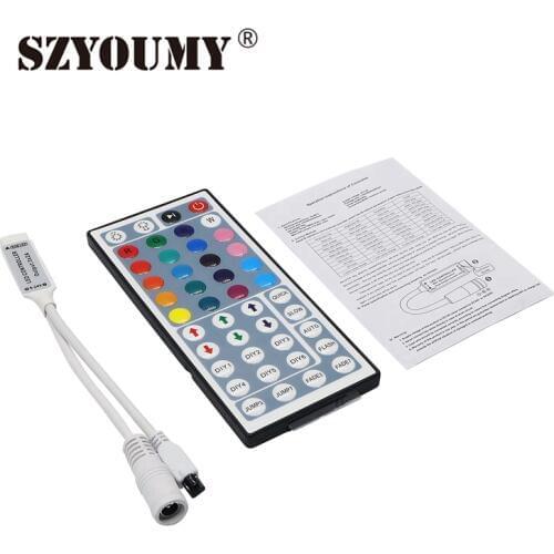 SZYOUMY Mini 44 Keys RGB Led Controller DC12V 6A With IR Remote Control Dimmer Wireless For LED Strip 5050 3528 3014 Modes