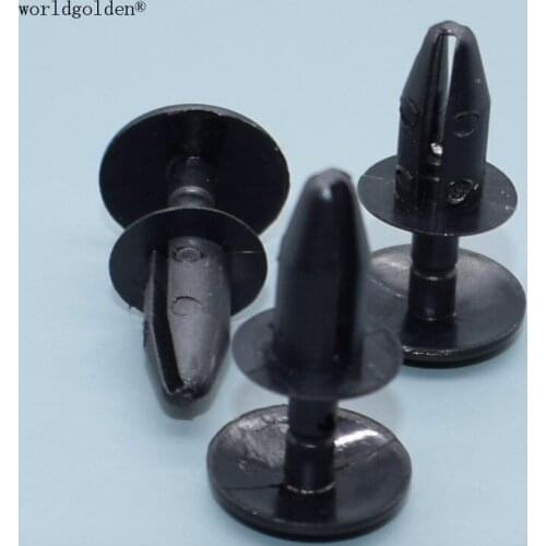 Worldgolden 100pcs auto connector Front Bumper Stone Deflector Retainer for Ford N808048S, W705532-S300