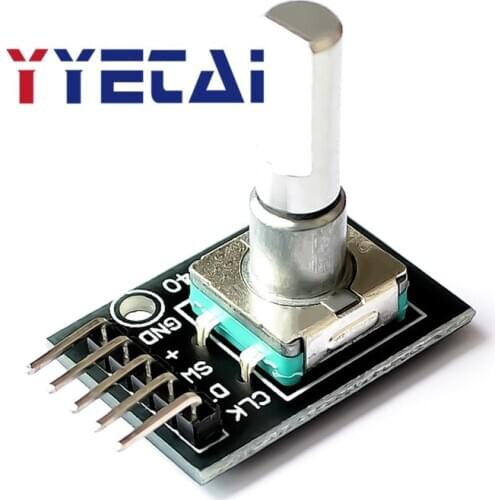 YYT 360 Degrees EC11 Rotary Encoder Module Brick Sensor Switch Development Board KY-040 With Pins