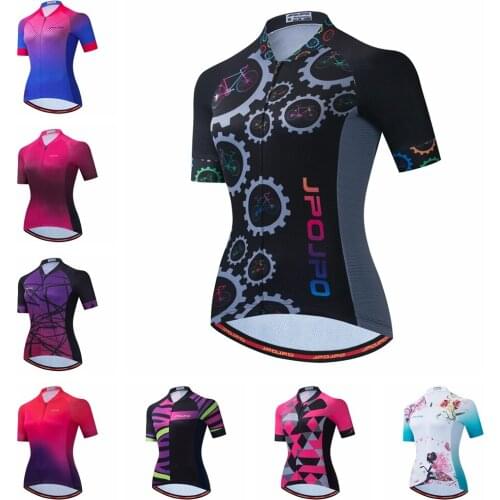 2021 Cycling Jersey Women Bike Mountain Road MTB Top Maillot Bicycle Shirt Pockets Short Sleeve Racing Riding Summer Gear Black