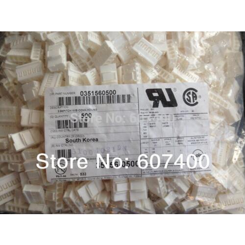 0351560500 HSG FEMALE 5POS 3.96MM WTB POLAR 35156-0500 MOLEX Connectors terminals housings 100% new and original parts 351560500