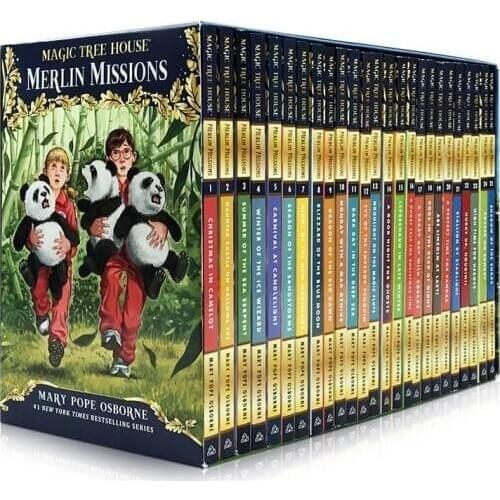 24 Books Magic Tree House Merlin Missions 1-24 English Reading Story Books Children Adventure Science Chapter Book