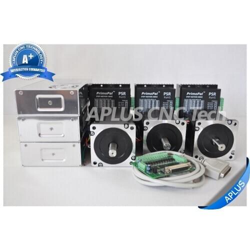 3-Axis Kits, 2 PCS NEMA 34 1160oz-in & 1 PC NEMA 34 1696oz-in Stepper Motors & Drivers & Power Supplies