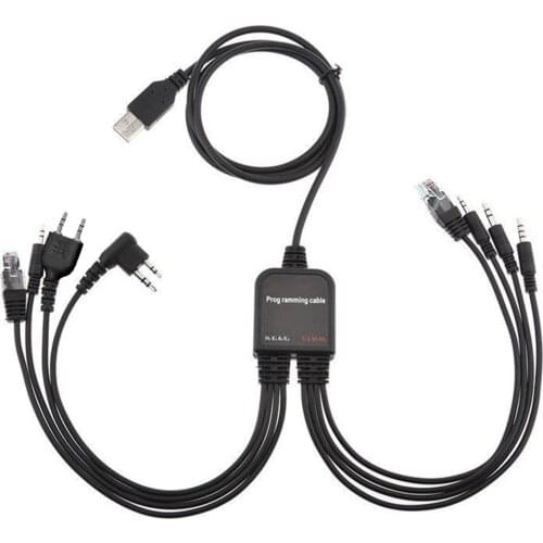 8 In 1 USB Programming Cable For Motorola TYT Baofeng Kenwood Radio CD Driver RJ-45 8 Pin 1.3m/4.26ft USB Cable