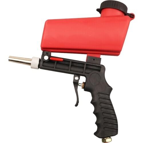 90psi Mini Aerodynamic Spray Gun Aluminium Handheld Gravity Pneumatic Sandblaster Gun 700cfm Lightweight Power Machine