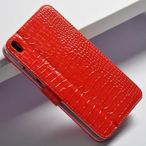 Crocodile Flip Stand PU Leather Cover Coque Case For Lenovo PHAB 6.98 PB1-750N PB1-750M PB1-750 Tablet Funda Capa + Film + Pen