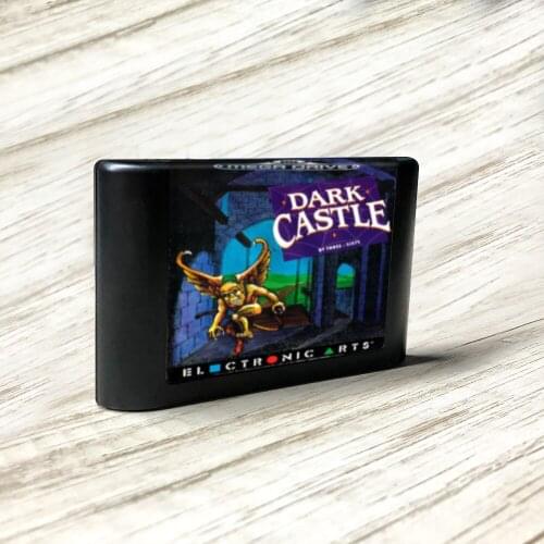 Dark Castle - EUR Label Flashkit MD Electroless Gold PCB Card forSega Genesis Megadrive Video Game Console