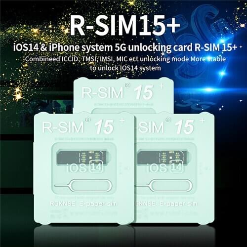 For iOS14 for iPhone System R-SIM15+ 5G Unlock Card Unlock 5G Signal