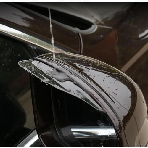 KobraMax Car Rearview Mirror Rain Eyebrow Visor Rain Eyebrow mica espejo lluvia Auto Parts Car Replacenments 1pcs