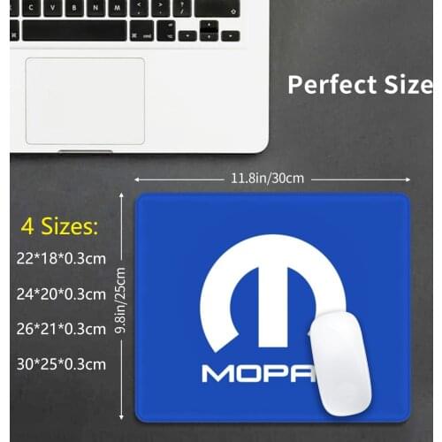 Mopar White Logo Fan Art Mouse Pad DIY Print Cushion Mopar Logo Symbol Parts Fiat Chrysler Muscle Car Cars