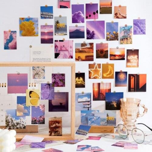 40Pcs/lot Beautiful scenery Decoration Stickers For Scrapbook Planners Gift Packing Scrapbooking Album Planner Journal Arts Diy