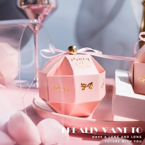 Roundness the bell of happiness and joyful box 8 colors and exquisite ball personality round candy gift box into the marriage
