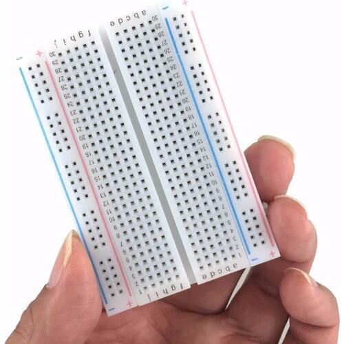 Breadboard 400 points Solderless proto board 400 comtacts transparent protoboard