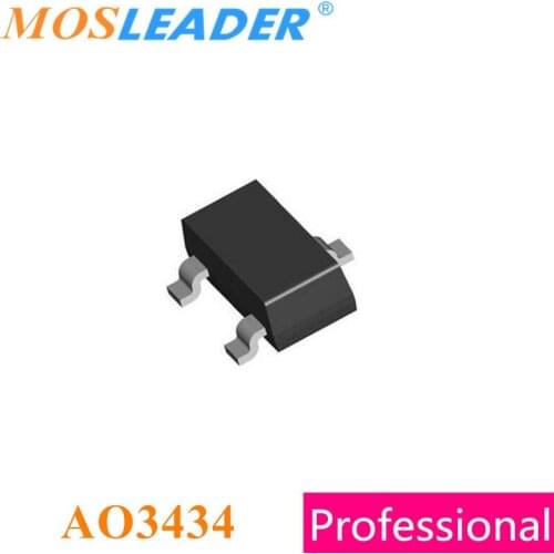 Mosleader AO3434 SOT23 1000PCS 3000PCS N-Channel 30V 4A Made in China Don't have ESD protection High quality like original