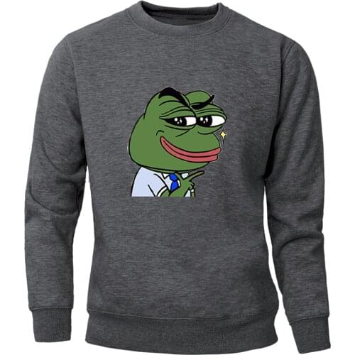 Sad Frog Hoodies Brand Sweatshirt Mens Crewneck Tracksuit Autumn Winter Fleece Pullovers Hooded Tops 2020 Harajuku Streetwear