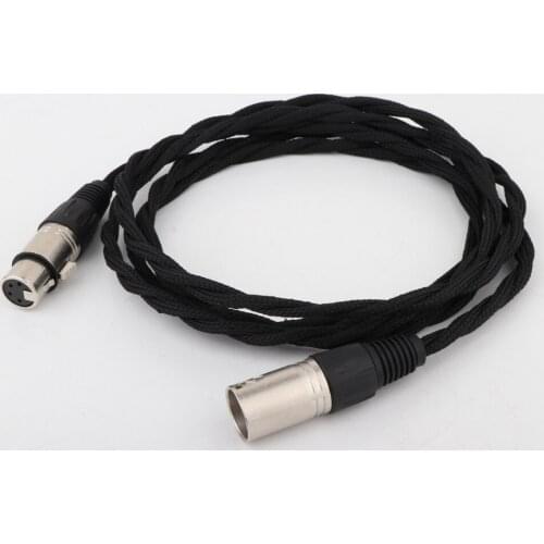 New 4-Pin XLR (Balance) Male to 4-Pin XLR (Balance) Female Extension Cable, Headphone Extension Cable, Audio Cable
