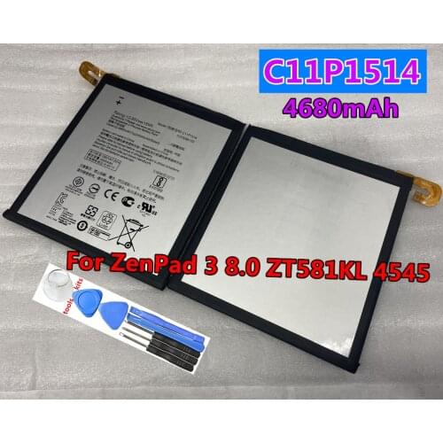 New Original 4680mAh C11P1514 Battery For ASUS ZenPad 3 8.0 ,Zenpad Z8, ZenPad Z8 XLTE, ZT581KL, P008, Z581KL Batteries