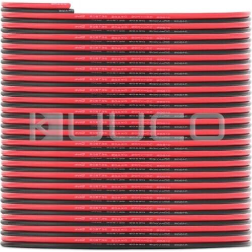 Flame Retardant Power Cable Black and Red 8A 30ft Test Soft Wire Double Silicone Insulating Layer Wire Electric Cable