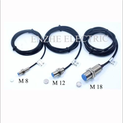 Holzer switch NJK-8001 M8*1 Proximity Switch sensor screen shield type NPN/PNP NO/NC response frequency 100kHz IP67 Protection