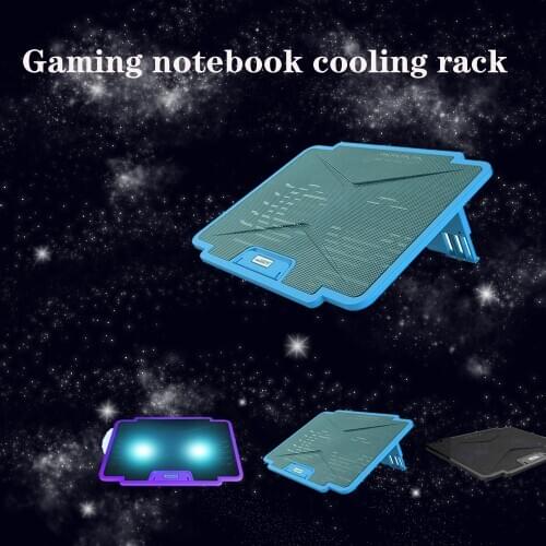 Gaming Laptop Radiator 15.6-Inch Laptop Cooling Pad Dual USB Port Cooler Externally Removable Cooling Fan Laptop Stand Purple