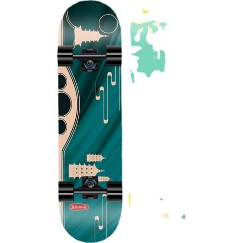 Skate Scooter Beginner Adult Boys Girls Teenagers Skateboard Adult Children Short Board Professional Twin Tips Scooter